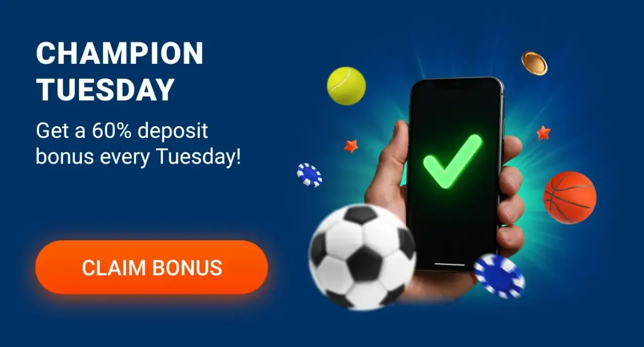 Mostbet Champion Tuesday — 60% deposit bonus